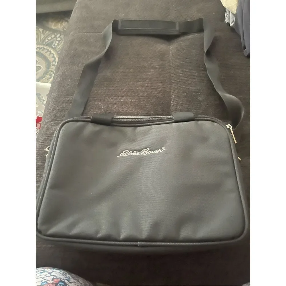 Eddie Bauer Gray Portable Spacious Shoulder Strap Zipper Closure Camera Case